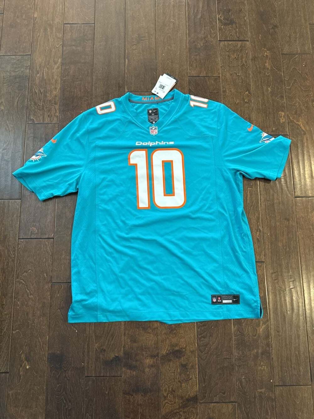 Nike Miami Dolphins Tyreek Hill 10 Jersey Size XXL Aqua NFL Football